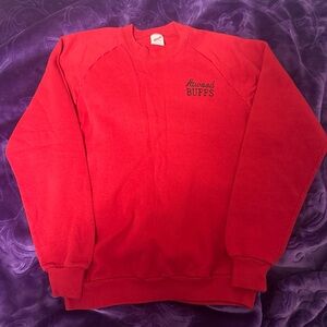 Jerzees Vintage 90s Atwood BUFFS Men's XL Red Sweatshirt USA Made Crewneck VTG